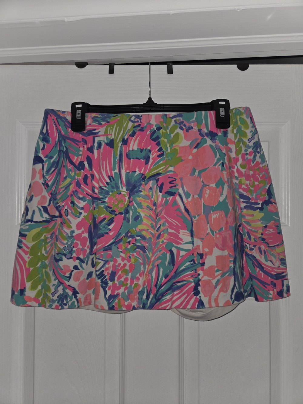 Lilly Pulitzer Multicolor Pink Teal Green Floral Skort